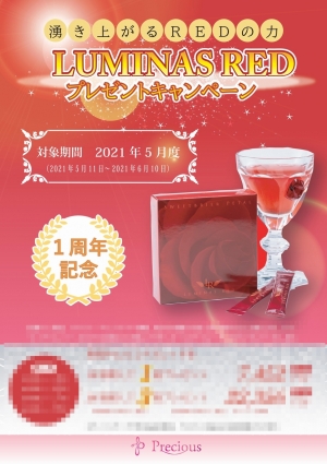 2021.5 ルミナス発売1周年記念チラシ(モザイク）